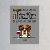 Wein & Wuff - Individuelles Schild