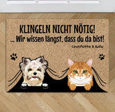 Klingeln nicht nötig - Individuelle Fußmatte