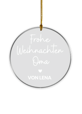 Weihnachtsbaumschmuck ''Dein Text''