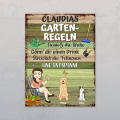 Gartenregeln - Individuelles Gartenschild
