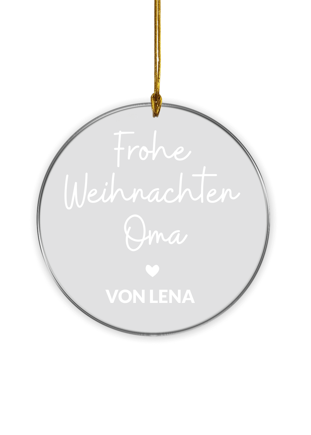 Weihnachtsbaumschmuck ''Dein Text''